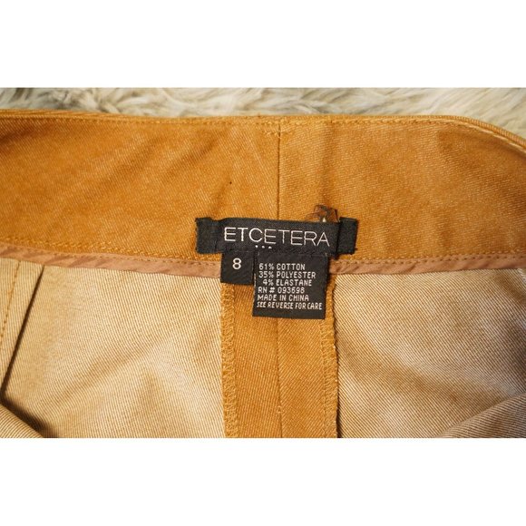 Etcetera Pants Orange No Pockets Womens Size 8 - Picture 3 of 7
